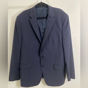 Calvin Klein Mens Suit Blazer Navy Blue 100% wool Slim Fit 50L Ca01129